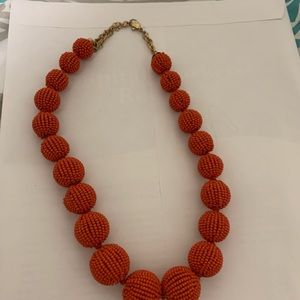 Unique Orange roped necklace